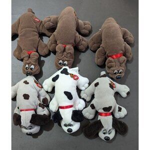 Tonka Pound Puppies   Plush Dog Lot Of 6 Vintage  Pound Puppies Stuffed Animals